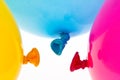 Colorful balloons. symbol of lightness, freihe