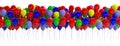 Colorful balloons on white background. 3d illustration Royalty Free Stock Photo