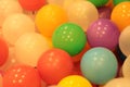 Colorful balls children , funny kindergarten plastic ball pond . Royalty Free Stock Photo