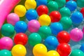 Colourful balls in the swimming pool, summer concept Royalty Free Stock Photo