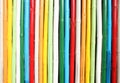 Colorful of bamboo wall texture Royalty Free Stock Photo