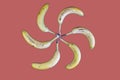 Bananas in a circle pattern