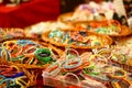 Colorful Bangles from India on Retail Market