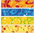 Colorful banner collection Royalty Free Stock Photo