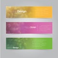 Colorful Banner set