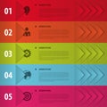 Colorful banners. Infographics for your business presentations. Royalty Free Stock Photo