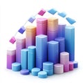 Colorful Bar Chart Royalty Free Stock Photo