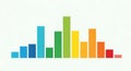 Colorful Bar Graph Illustrating Data and Statistics Royalty Free Stock Photo