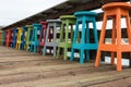 Colorful barstools Royalty Free Stock Photo