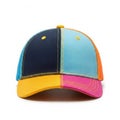 Colorful baseball cap isolated on white background Royalty Free Stock Photo