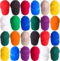 Colorful Baseball Caps Royalty Free Stock Photo