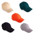 Colorful baseball caps Royalty Free Stock Photo