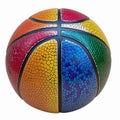 Colorful Basketball Ball Isolated on White Background Royalty Free Stock Photo