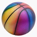 Colorful Basketball Ball Isolated on White Background Royalty Free Stock Photo