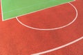 Colorful basketball court. Sports court