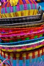 Colorful Baskets Handicrafts Oaxaca Mexico Royalty Free Stock Photo