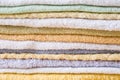 Colorful bath towels background