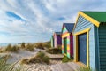 Beach cabins on the Chelsea beach, Victoria, Australia 1