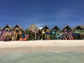 Colorful beach day, Isla de Tierra Bomba, Cartagena, Colombia