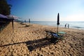 Colorful beach furniture on Cha am Beach