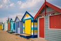 Colorful Beach House at Brighton Beach, Melbourne