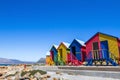 Colorful beach houses in Cape Town, South Africa Royalty Free Stock Photo