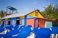 Colorful beach hut Royalty Free Stock Photo
