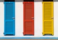 Colorful beach huts Royalty Free Stock Photo