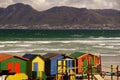 Colorful beach huts, Muizenberg, South Africa Royalty Free Stock Photo