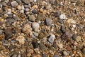 Colorful beach rocks, close up background Royalty Free Stock Photo