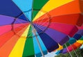 Colorful beach umbrellas