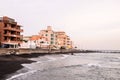 Colorful beachside resort buildings of Las Galletas in Arona