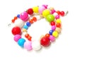Colorful bead necklace Royalty Free Stock Photo