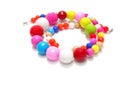 Colorful bead necklace Royalty Free Stock Photo