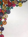 Colorful bead necklace jewelry Royalty Free Stock Photo