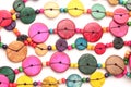 Colorful beaded necklace Royalty Free Stock Photo