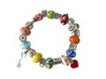 Colorful beads braceler Royalty Free Stock Photo