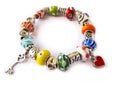 Colorful beads bracelet Royalty Free Stock Photo