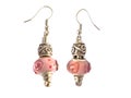 Colorful beads earrings Royalty Free Stock Photo