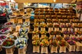 Colorful and beautiful bouquets of flowers for sale on a market stand in Amsterdam, Netherlands Royalty Free Stock Photo