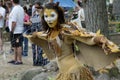 A colorful beautiful girl dressed as a fairy at the annual Bristol Renaissance Faire Royalty Free Stock Photo