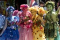 Colorful beautiful girls dressed as fairies at the annual Bristol Renaissance Faire