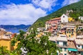 Colorful beautiful villages of Italy - Vernazza in Cinque terre Royalty Free Stock Photo