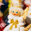 Colorful Belarusian Straw Dolls At Local Market In Belarus