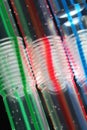 Colorful bendy straws Royalty Free Stock Photo