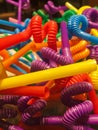 Colorful Bent Plastic Straw, radiant.