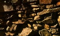 Abstract shiny rock wall in big size texture design.