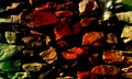 Abstract shiny colorful rock wall in big size texture design.
