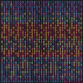 Colorful Binary Code Digital Matrix Vector Texture Background Pattern