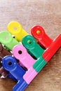 Colorful binder clips